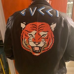 Gucci leather jacket